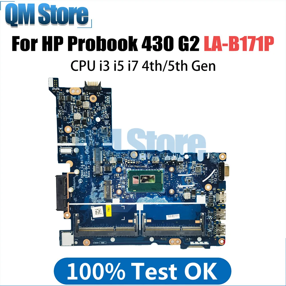 

LA-B171P материнская плата для ноутбука HP Probook 430 G2, материнская плата 774515-001 798060-601 с процессором i3 i5 i7 4-го 5-го поколения