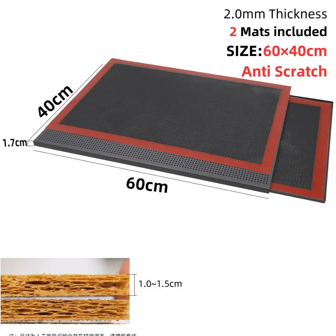 60x40cm black 2 mat