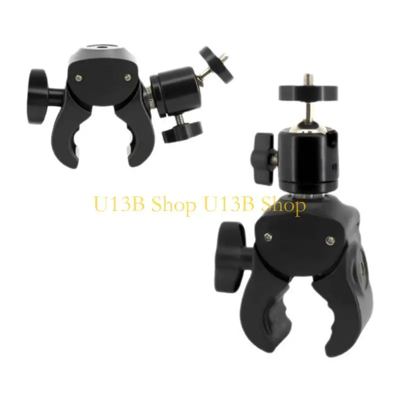 U13B Pliers Clip Super Clamp Double 1/4 Threaded for DSLR Camera LCD Monitor Studio Light Camera Photo Studio Accessory
