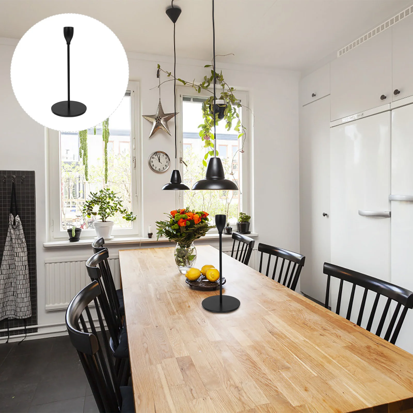 

1Pcs Candlelight Dinner Candlestick Creative Wrought Iron Retro Holder for Home Wedding Party Decoration Desktop