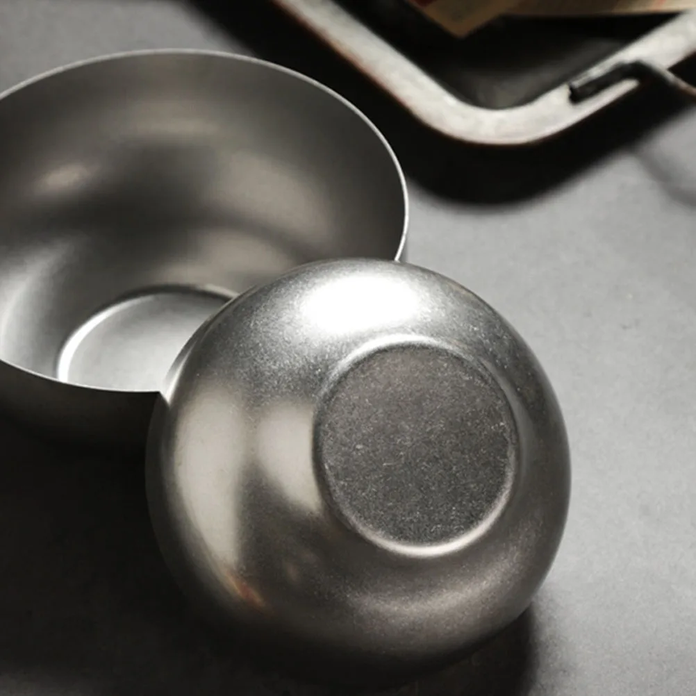 

Stainless Steel Bowl Soup Rice Cereal Bowl Nordic Style Home Kitchen Restaurant Use Smooth Surface Long Lasting