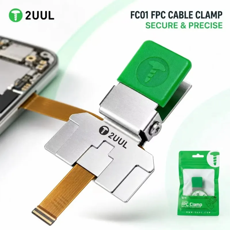 2UUL FC01 Universal FPC Flex Cable Clamp Ribbon Cable Positioning Fixture for Phone Motherboard PCB LCD Screen Soldering Repair