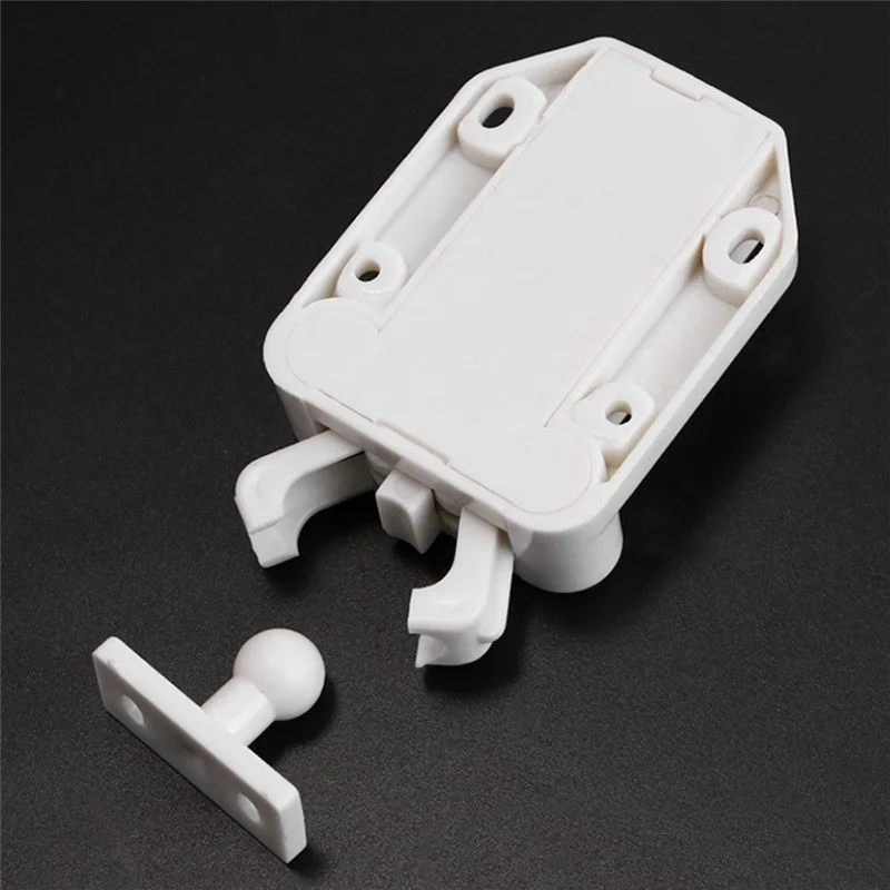 AB41-5PCS Furniture Lock Cabinet Touch Latch With Function Push To Open Catch Lock For Cupboard Wardrobe
