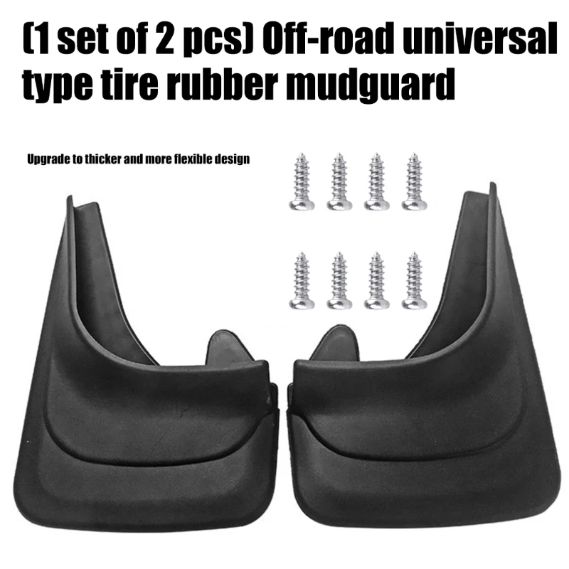 U13C 2pcs Mud Guard Flaps for Car SUV Front Rear Wheel Mudguard Splash Guard