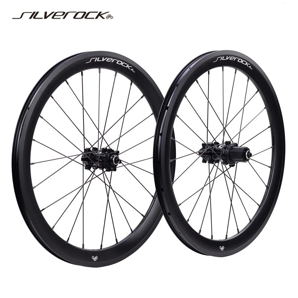 

SILVEROCK SR38A 20in 406 451 Alloy Wheelset Disc Brake 38mm Profile for FNHON JAVA TERN Folding Minivelo Bike Wheels Laser Logo