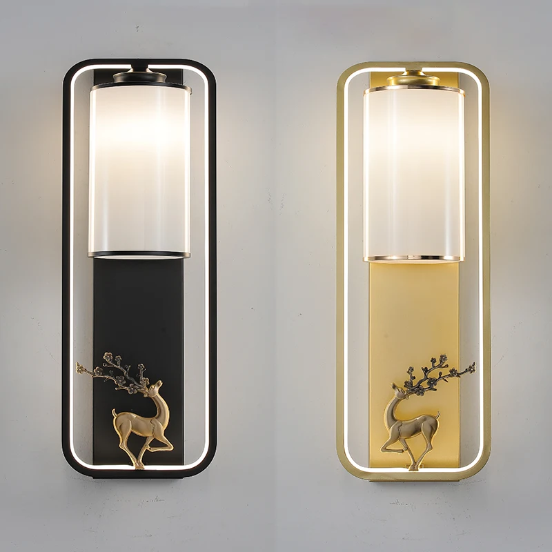 New Chinese Style Wall Lamps Originality Art Bird Design LED Wall Light Bedroom Bedside Table Study Restaurant Home Decor Lamps