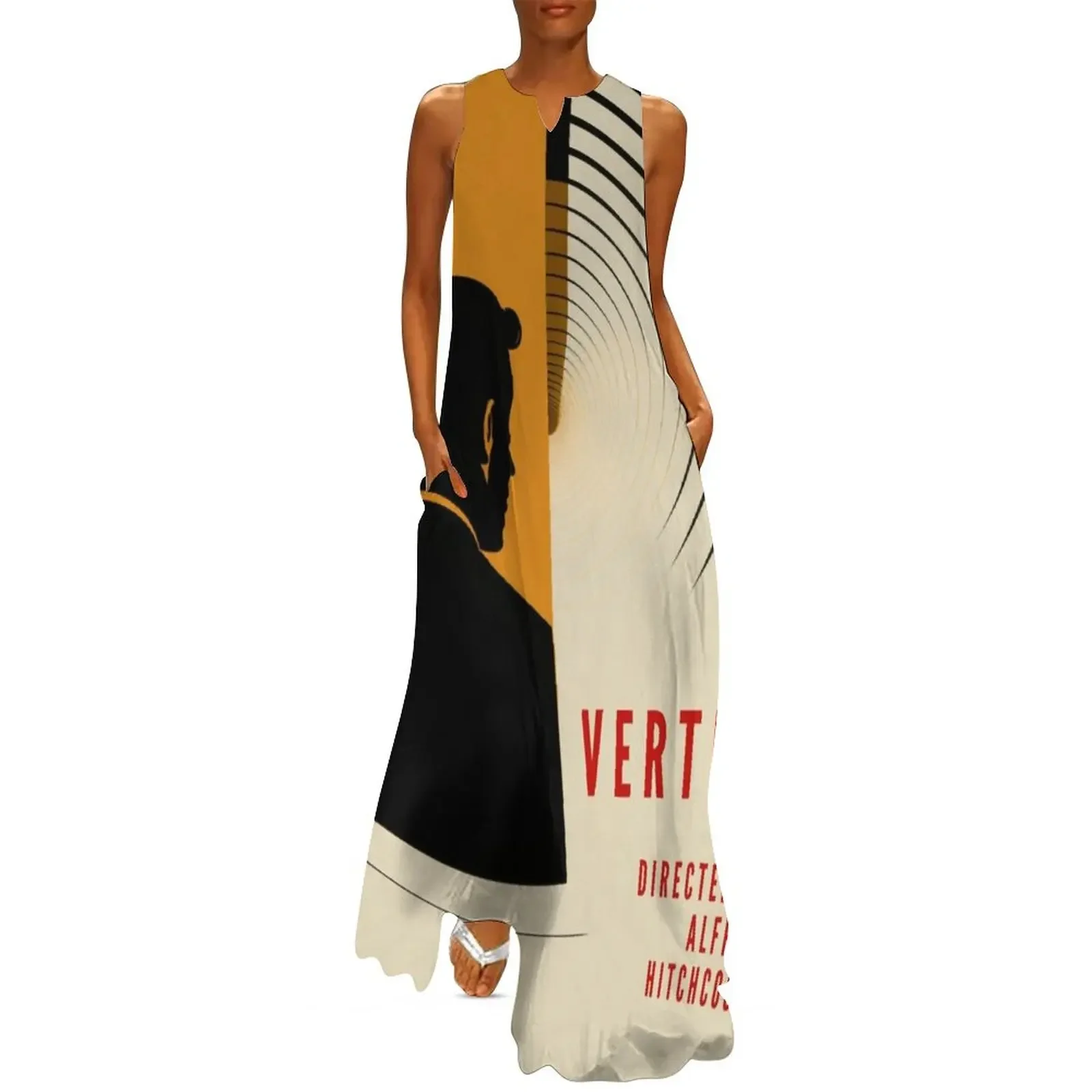

Vertigo Movie poster Alfred Hitchcock Long Dress Female dress Dress woman