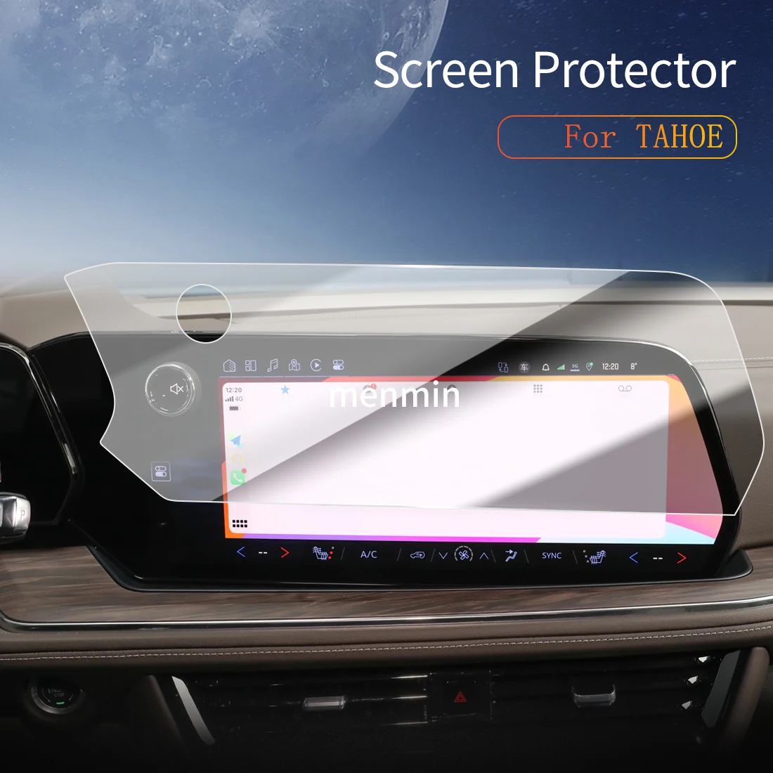 

Защитная пленка из закаленного стекла для экрана CarPlay/зеркала приборной панели автомобиля Chevrolet Tahoe 2026 года