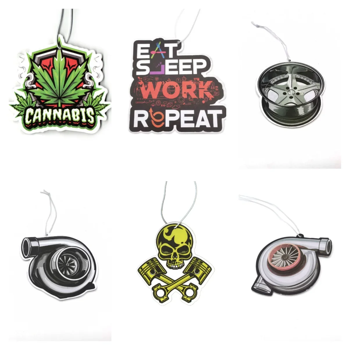 

JDM Culture Car Air Freshener Hanging Rear View Solid Paper Diffuser Interior Accessories Auto Rearview Mirror Fragrance Pendant