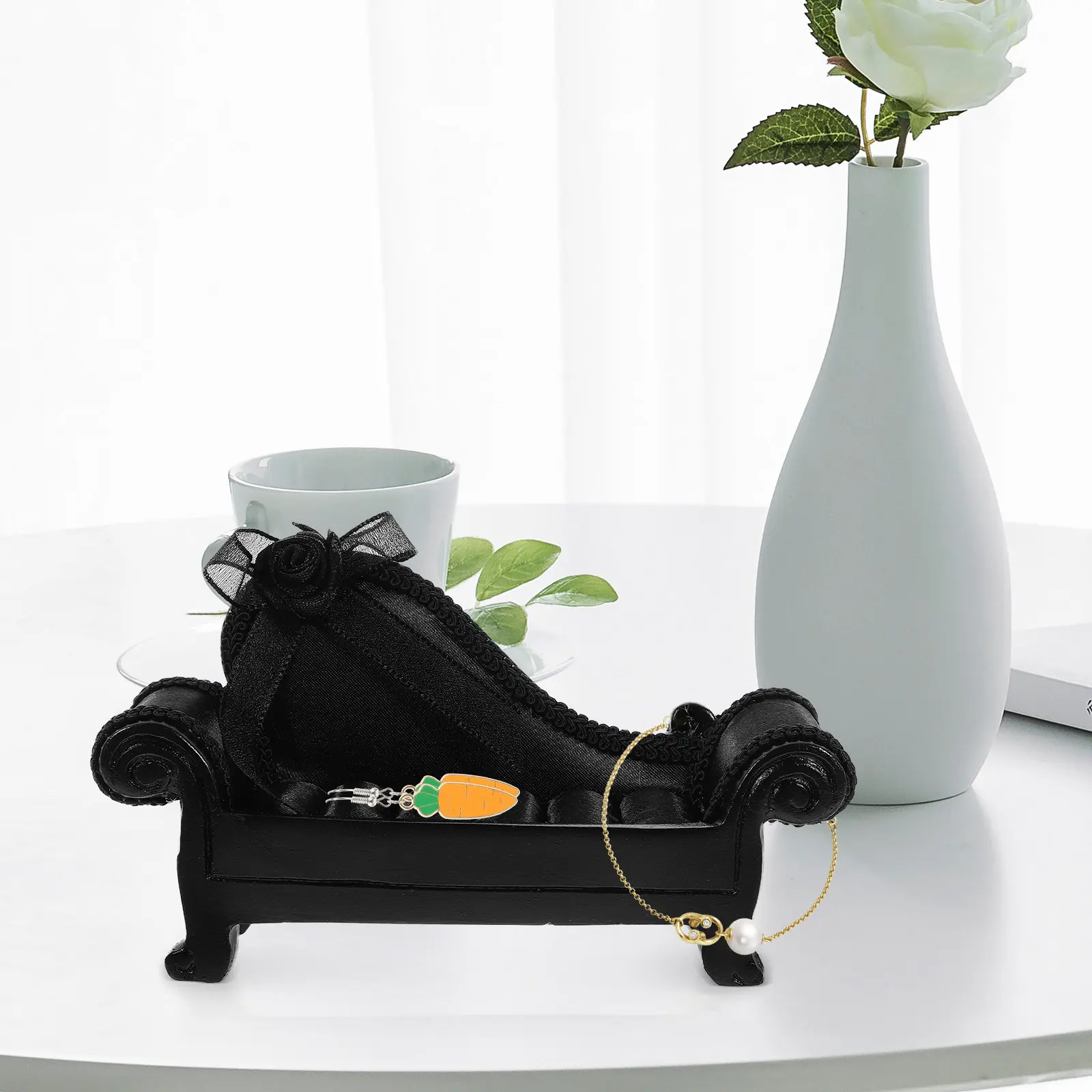 

Подставка для украшений: элегантный органайзер для колец и серег, настольная подставка для хранения ювелирных изделий