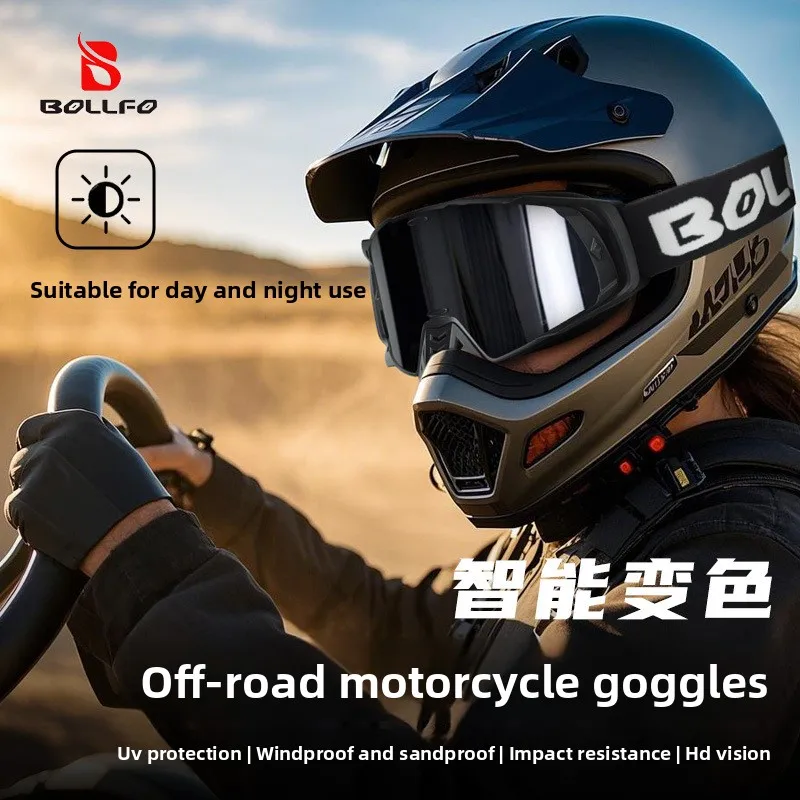 

Новые стильные очки для мотокросса, эксклюзивные, высококачественные, для бездорожья, с изменением цвета, экипировка для райдеров