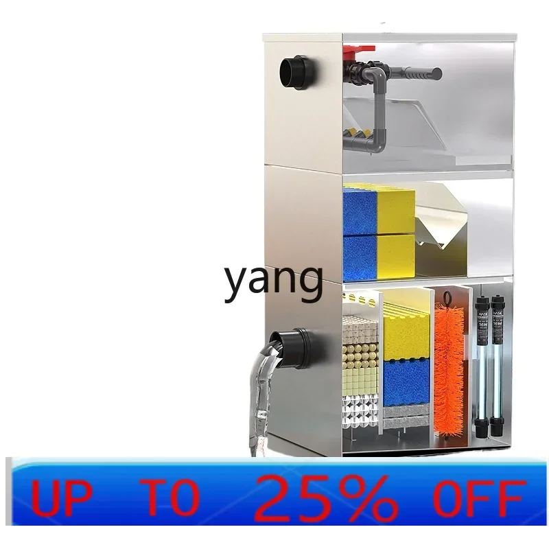 LMM Koi pond filtration system Stainless steel water purification equipment Water circulation filter