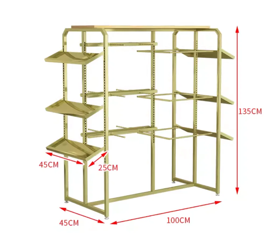 Underwear display rack, bra store display rack, shopping mall boxed underwear, island rack, double-sided shelf, adjustable