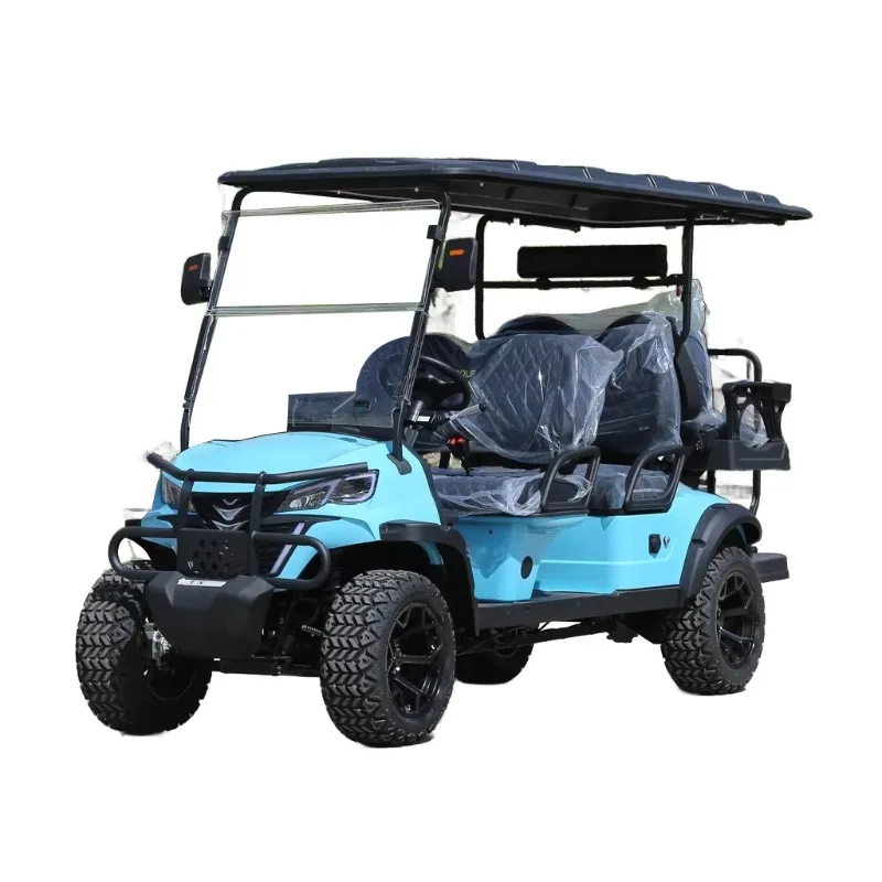 OEM Design CE Certified Golf Carts Electric 4+2 Seater Golf Cart 2 4 6 Seats Off Road Kart on Sale LYH