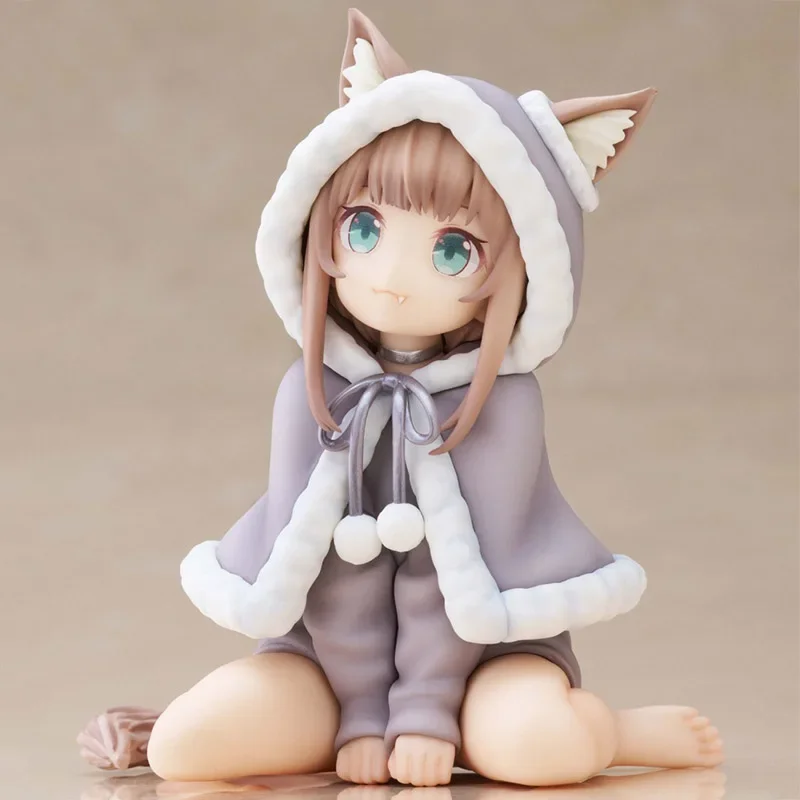 Anime Cute Doll Sakura Soybean My Cat Is A Kawaii Girl Figure Christmas Clothes Cat Girl Figures Model PVC Collection Toys Gifts