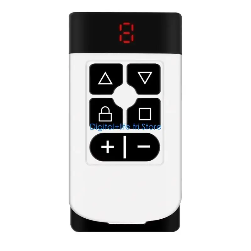 E06D 300-915MHz Rechargeable Garage Gate Remote Control Duplicator 8 Channels Multi Frequency Cloner Type C Charging