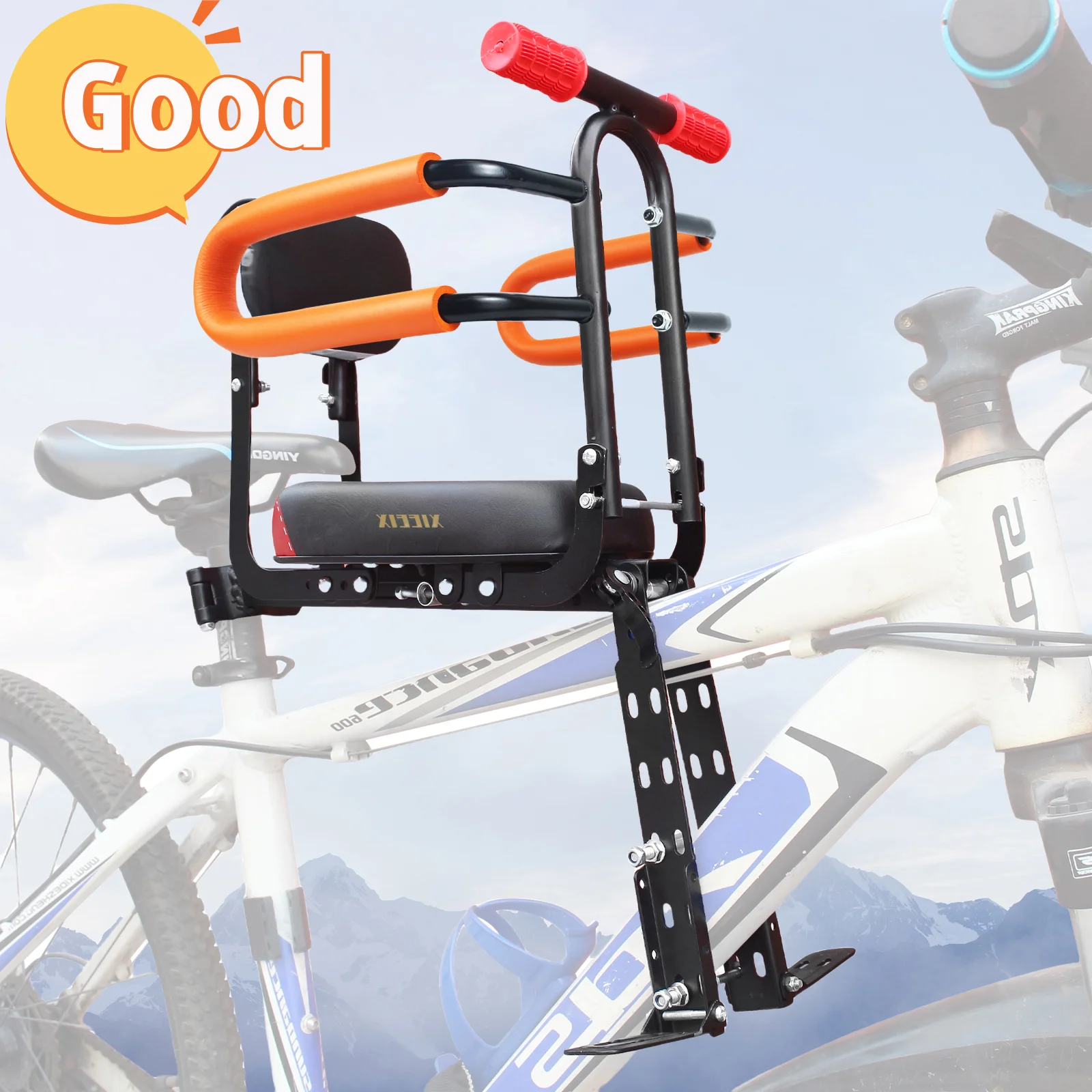 Bicycle Child Seats Toddler Front Bike Seats Front Frame Mounted Baby Bike Seats Child Safety Cushions