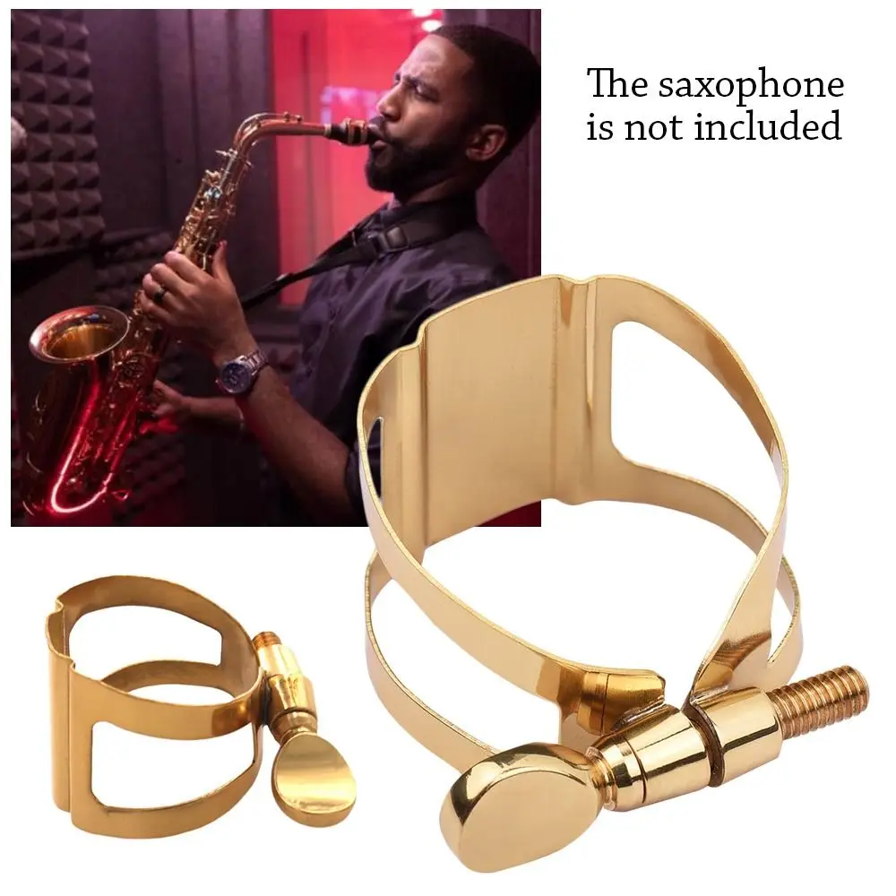 Metal Mouthpiece Clip Spare Parts Universal Mouthpiece Ligature Instrument Supplies Durable Saxophone Ligature Fastener