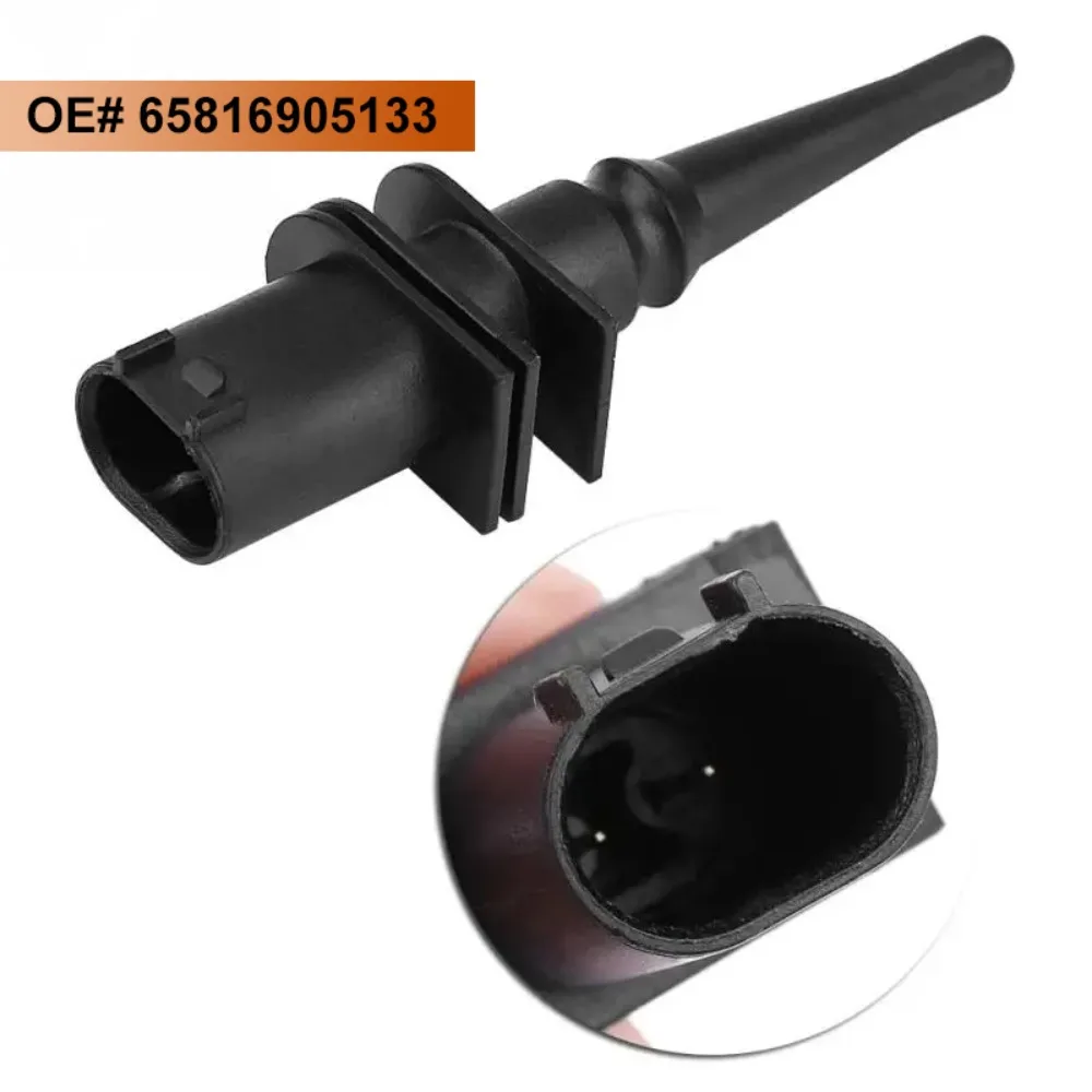 

Outside Ambient Air Temperature Sensor 2pins Exterior Car Exterior Temp Sensor Black 65816905133 for BMW 1 6 7 Series E20 X3 Z4