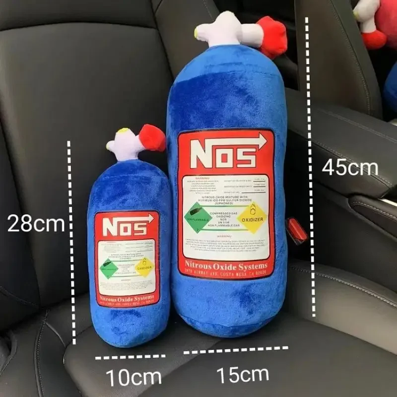 New hot selling NOS nitrous oxide bottle car driver  front passenger neck pillow car backrest pillow decorative seat decoration