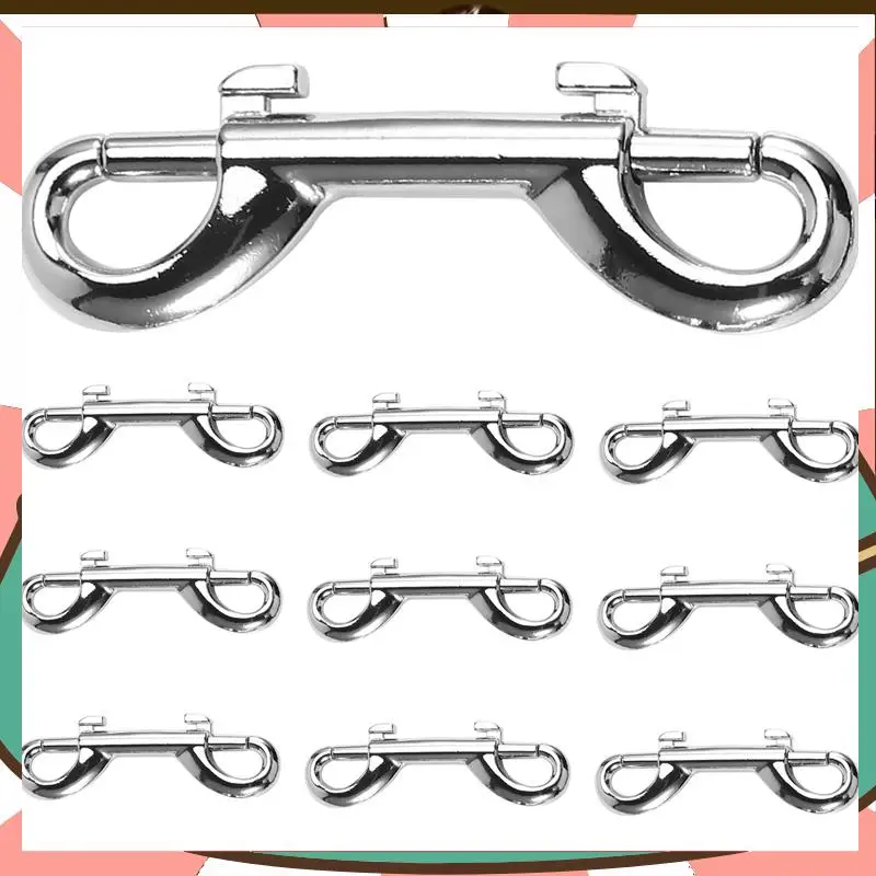 

10Pcs 88Mm B-Shape Zinc Alloy Double End Snap Hooks For Scuba Diving, Quick Link Spring Carabiner-[A59T]