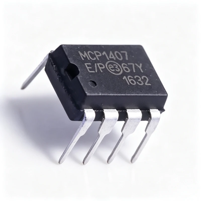5PCS MCP1407-E gate driver package DIP8 silk screen MCP1407E