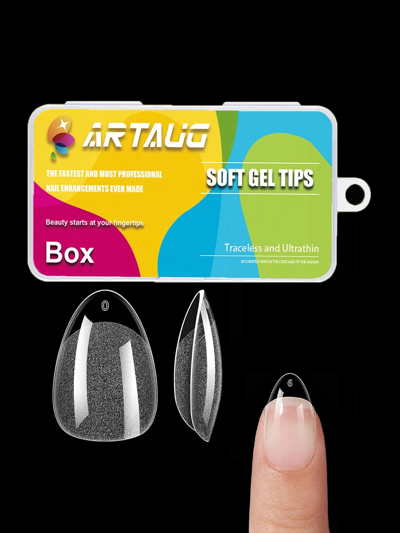 240PCS/Box Half Matte  Almond Nail Tips Full Cover  Soft Gel False Artificial NailsFull Coverage Of Almond-Shaped False Nails