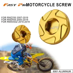 CNC Engine Timing Plugs Oil Filter Plug Cap For Suzuki RMZ250 2007-2019 RMZ450 2005-2019 RMX450Z 2010-2019 RMZ 250 450 450Z