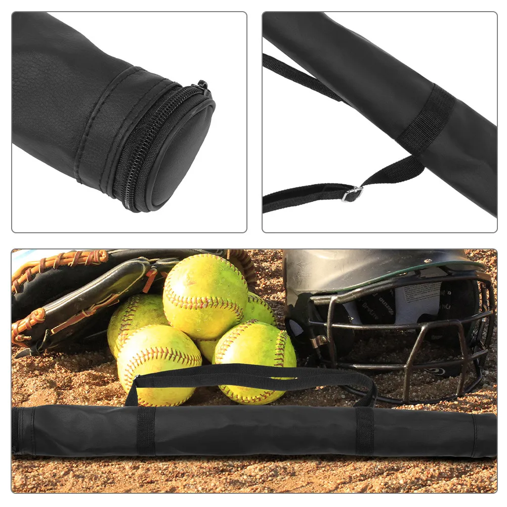 Baseball Bat Sleeve Backpack Oxford Cloth 33.8 Inch Lightweight Large Capacity Softball Bat Storage Bag Carrying Hiking Pole