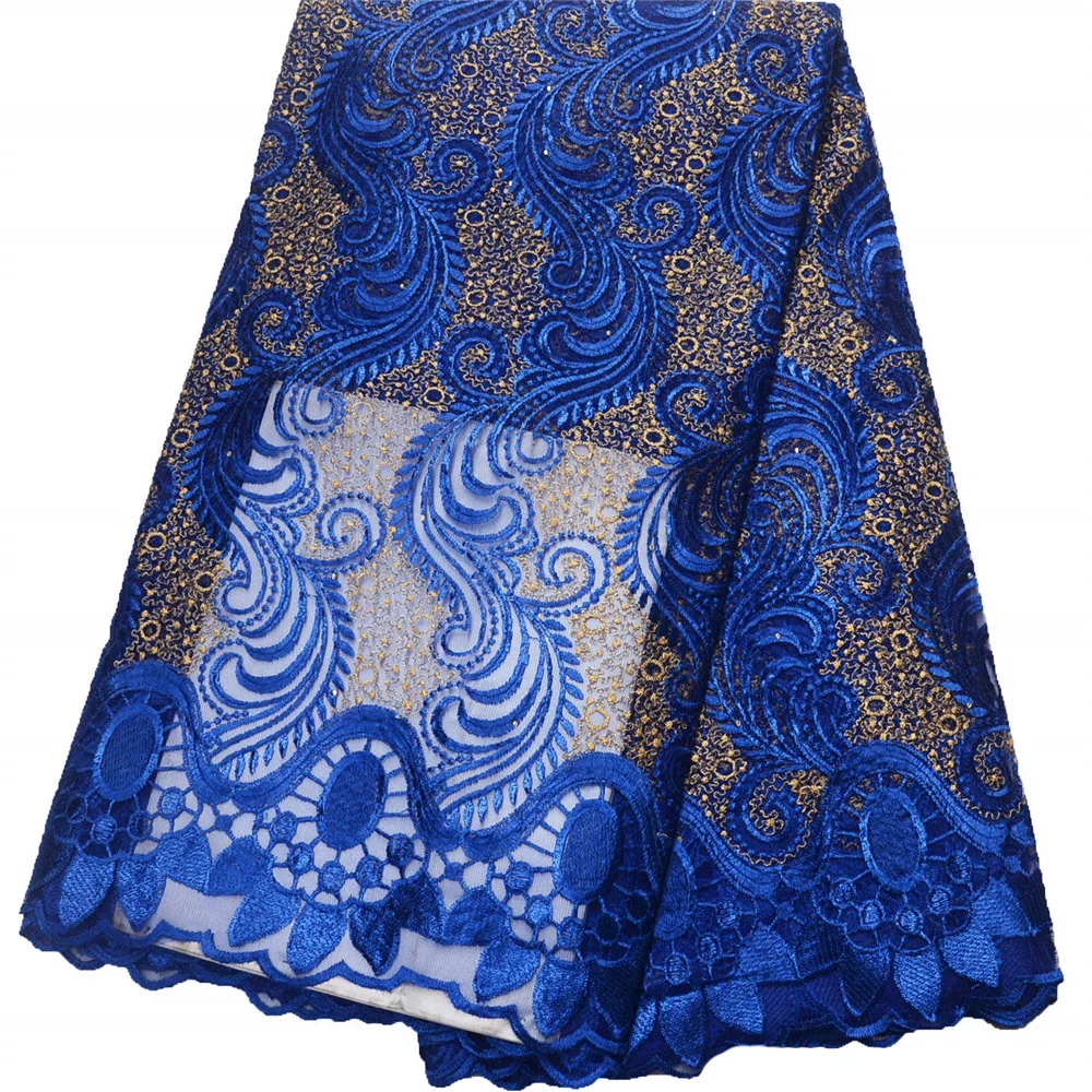 

Африканская сетчатая кружевная ткань высокого качества, вышивка, французский Тюль 2024, нигерийская кружевная ткань класса люкс 5 ярдов F1776