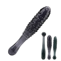 Spikes Wand Glass Anal Toys for Women Vaginal Butt Plug Men Prostate Massage Anus Dilator Dildos Female Masturbator Sex Games