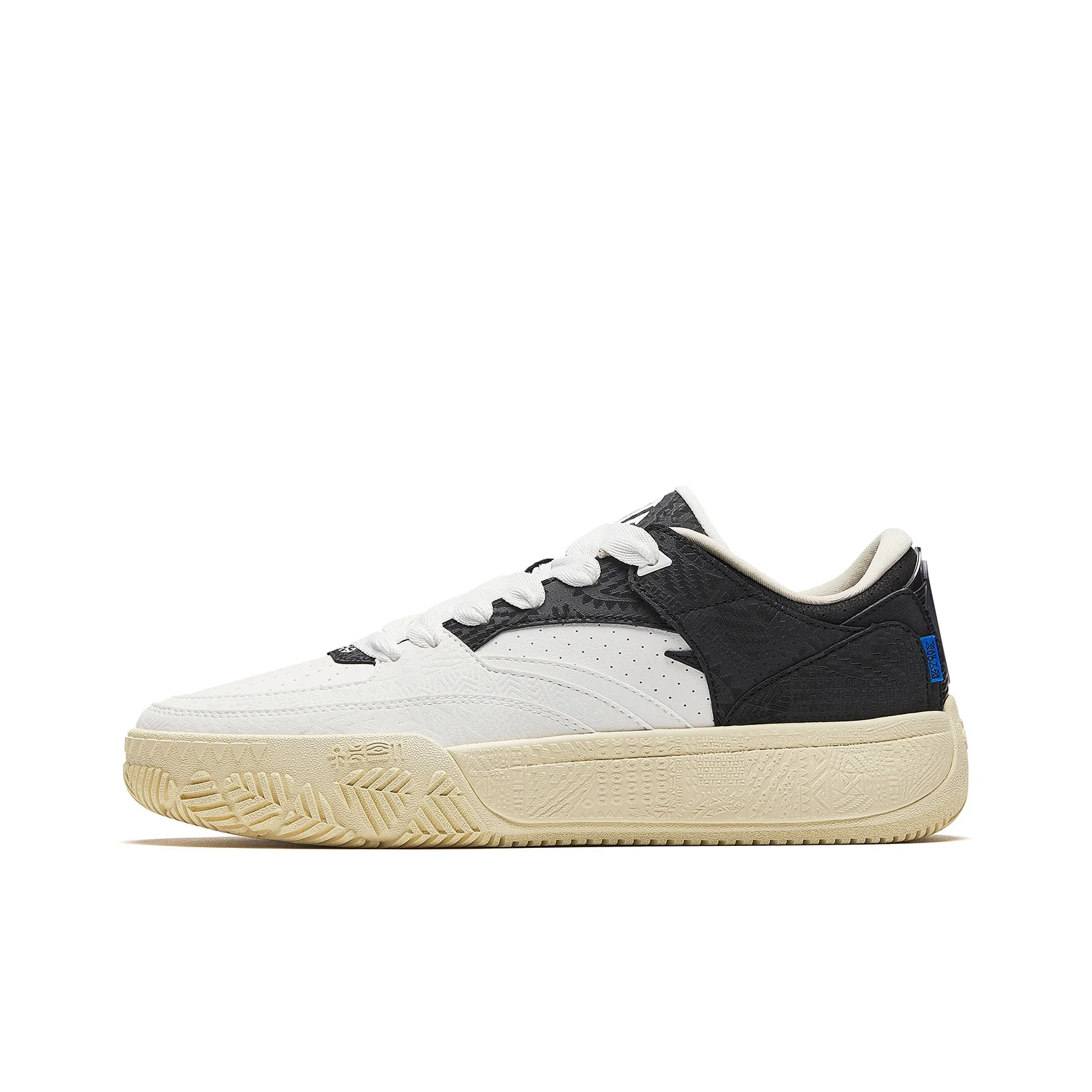 Anta KAI Hl CODE Synthetic Leather Low top Skateboard Shoes Men's White Black 112611804-1