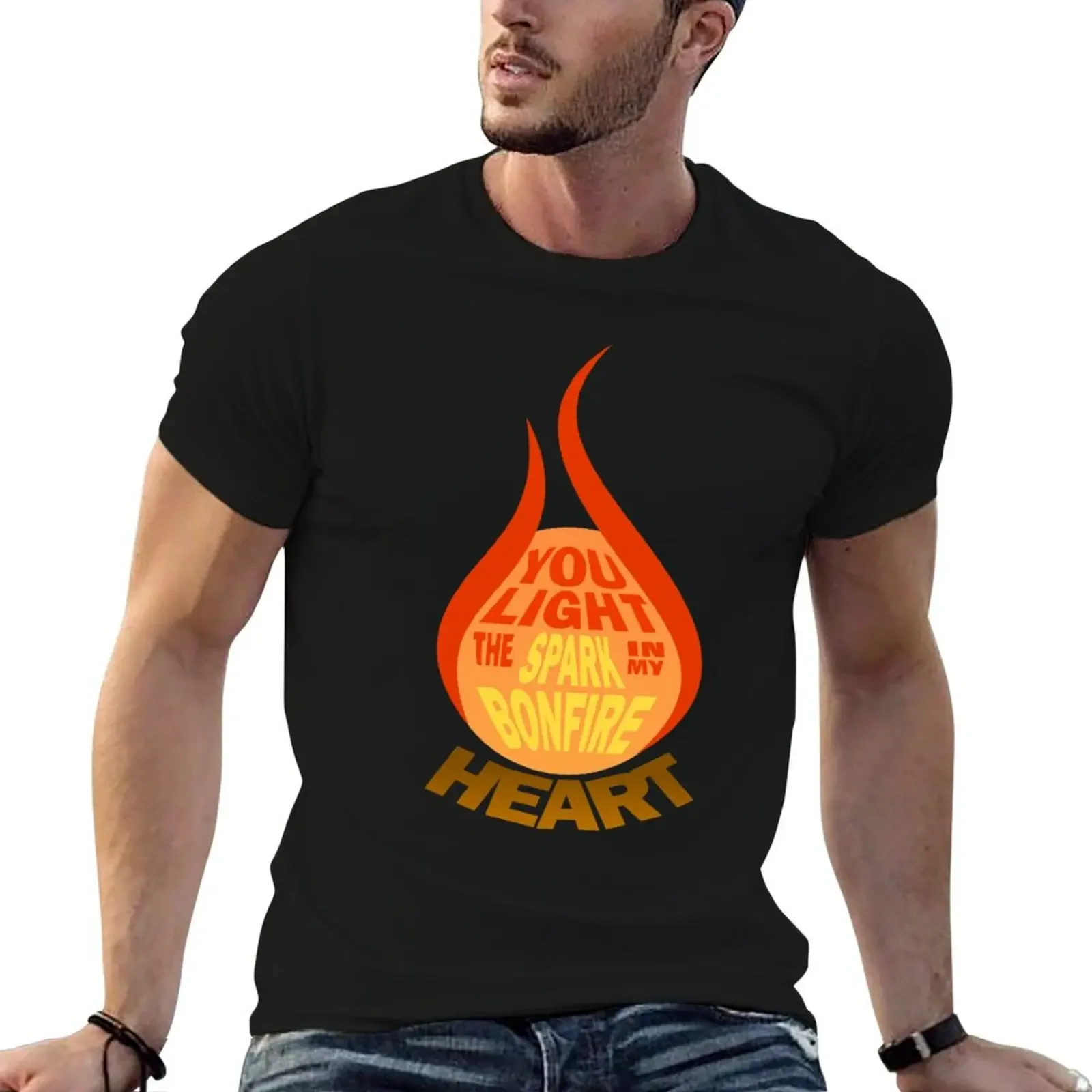 

James Blunt - Bonfire Heart T-Shirt plus size clothes summer tops clothing for men