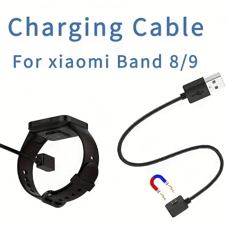 

USB Magnetic Charger Cable Compatible for Xiaomi Mi Band 9 / Band 8,Replacement USB Charging Cable Cord for Redmi Watch 3/4/5