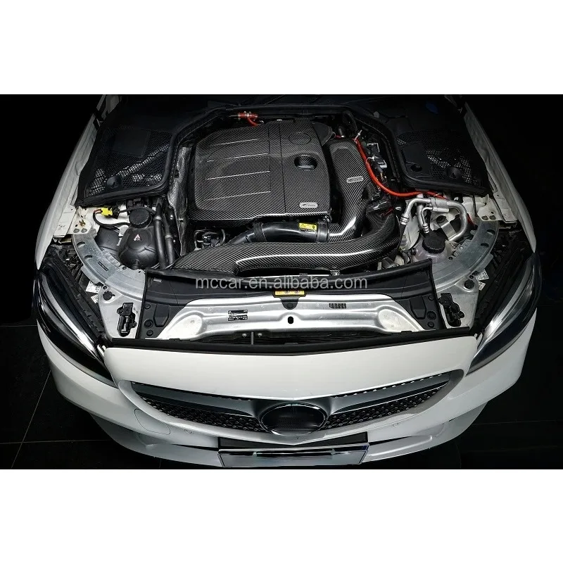 메르세데스-벤츠 M264 1.5/2.0T 2019+ 엔진 커버용 정밀 제작 자동차 액세서리 드라이 카본 파이버 엔진 후드