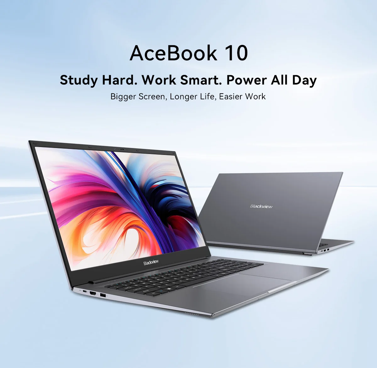 Blackview ACEBOOK 10 Laptop Computer 18.5" FHD 8000mAh Intel N150 Windows 11 16GB RAM 512GB BT5.2 WiFi 6 Desktop Notebook