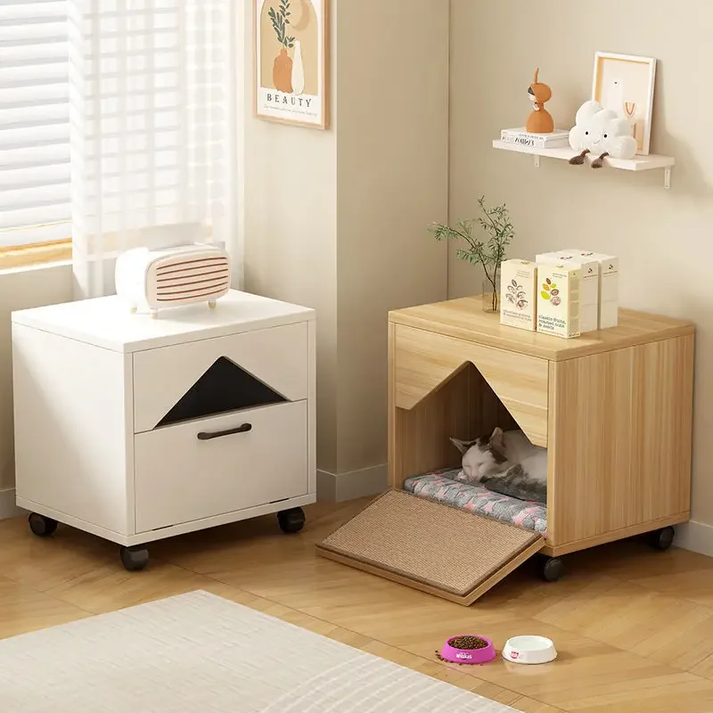 HOT Bedside Table, Pet, Storage, Integrated, Cat Box, Simple, Universal In All Seasons, Kennel, Cat Cabin, Bedroom