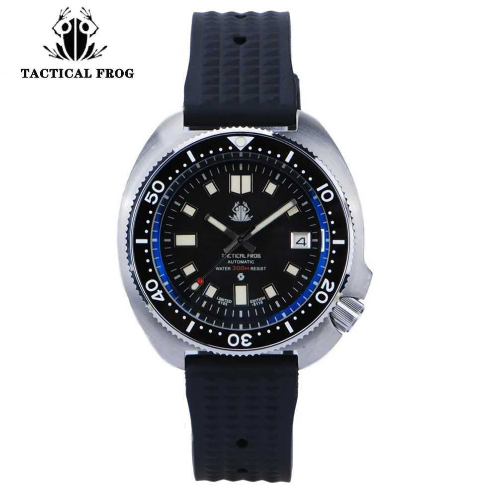 

Heimdallr Tactical Frog Abalone Diver Watch Men Vintage NH35 Automatic Sapphire Glass Rotatzing Bezel Mechanical Men Watches