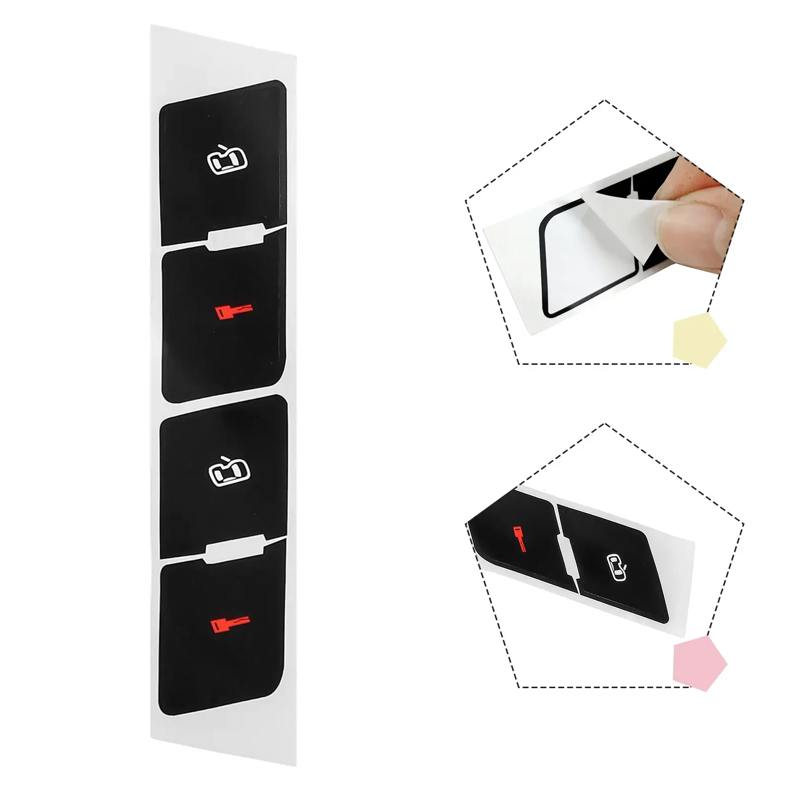 

A B B Sunlight Central Lock Overlay Package Content Black Overlay Characters Firmly Grade Vinyl Light Penetration Note