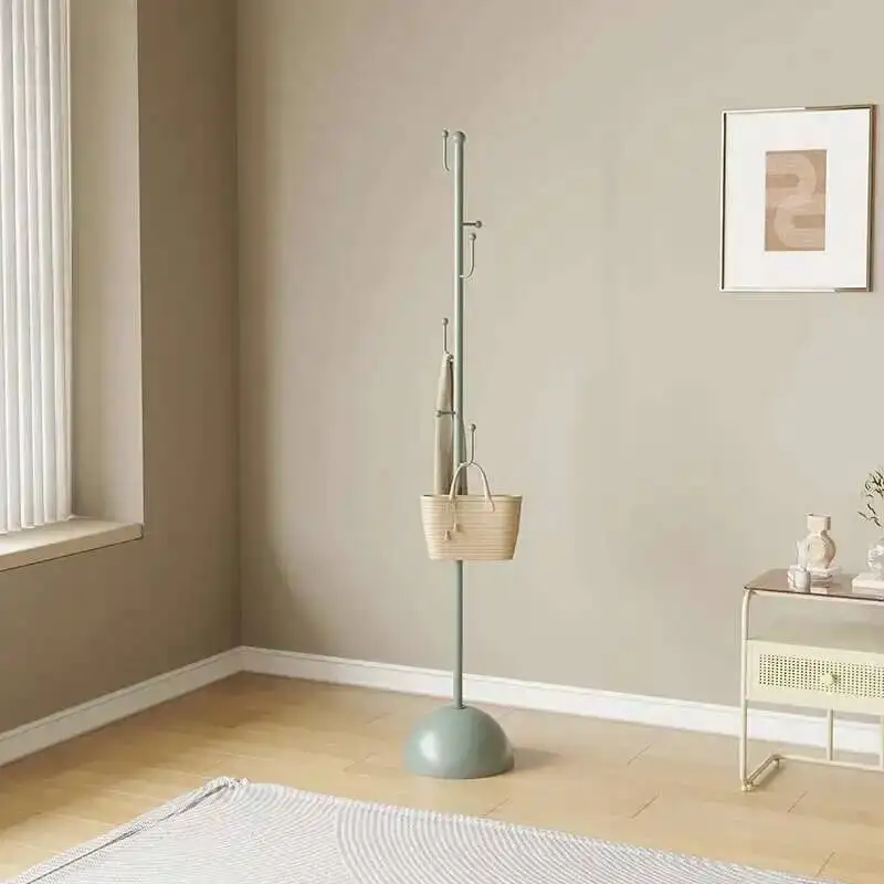 

Iron Cloakroom Lightweight Coat Rack Floor-standing Clothes Rack Storage Rack Home Bedroom Single Pole Vertical Bag Racks