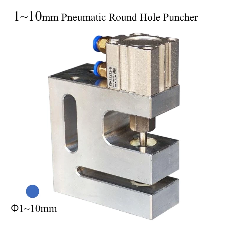 1Pc Depth 55mm Series Pneumatic Hole Puncher For Bag Making Machine Round Hole Punching Suit PVC/PO/OPP/PE/CPE/PPE Materials