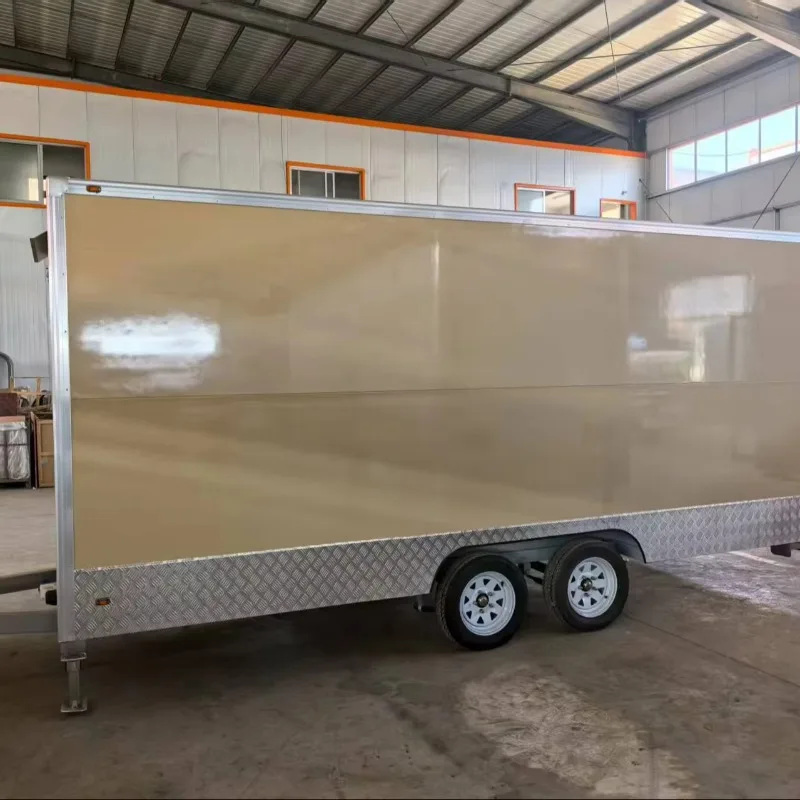 هوت دوج بيتزا القهوة الآيس كريم مقطورة الغذاء المتنقلة المطبخ سريع الحركة الوجبات السريعة مقطورة الغذاء مركبة للبيع