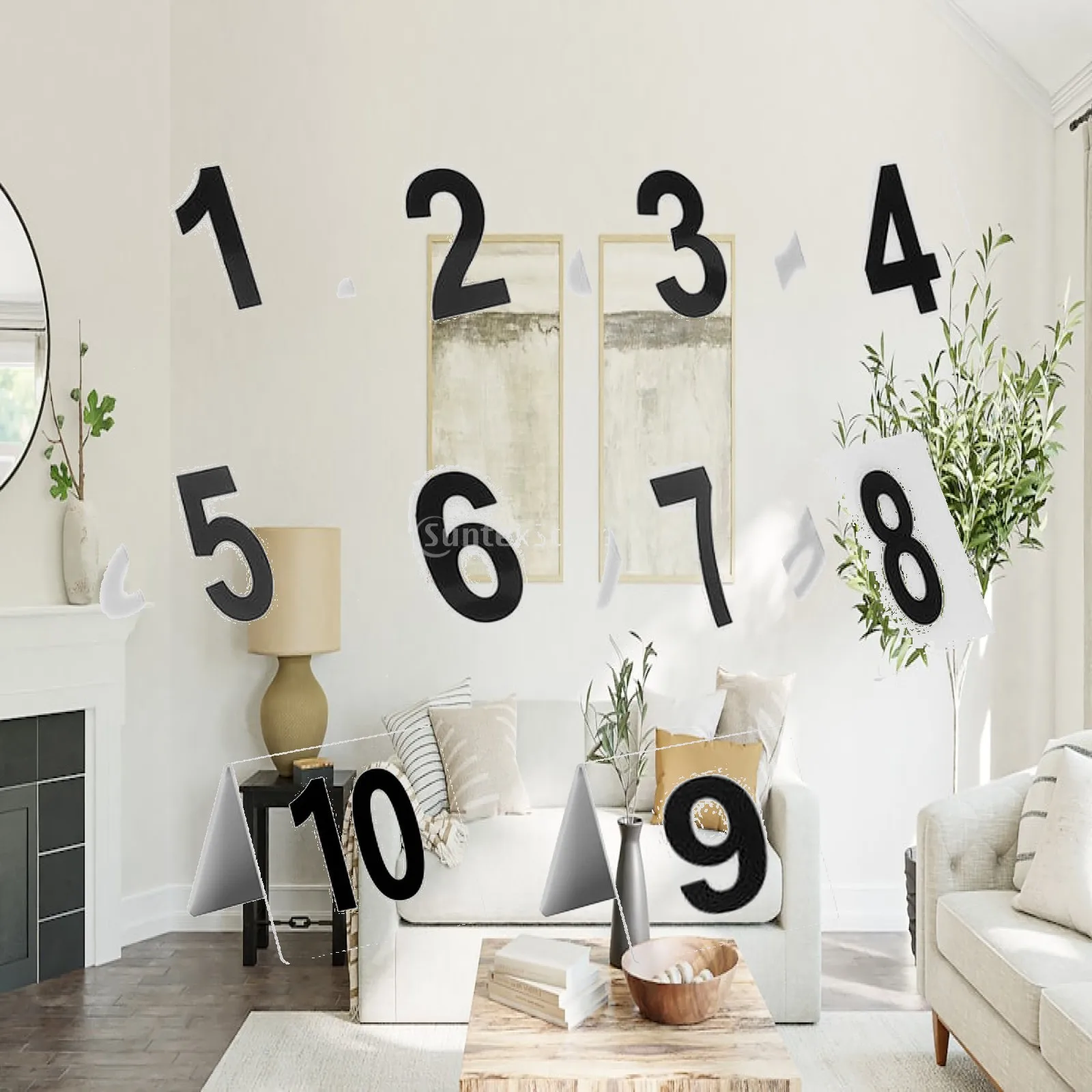 Clear Acrylic Table Numbers Double Side Tent Card Holder Set for Party Banquet Wedding Cafe Reception