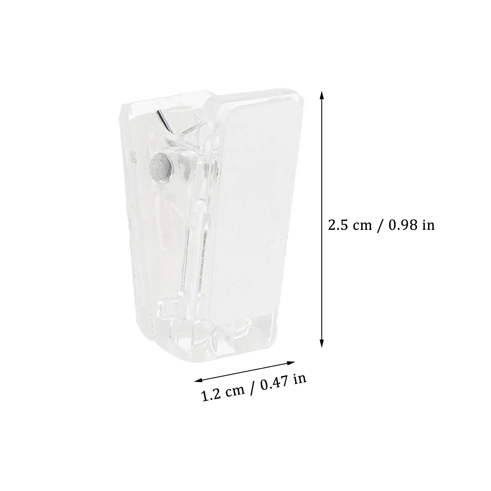 

50pcs Badge Holders Self Adhesive Wall Clips for Seminars Office School Events Plastic Spring Clips