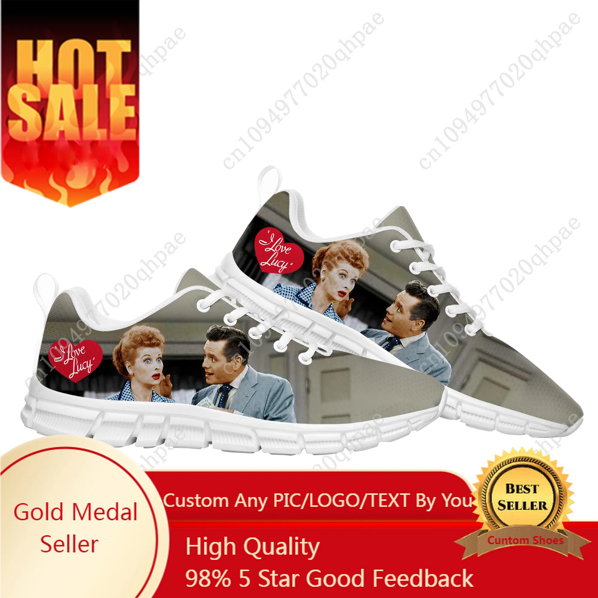

I Love Lucy Sports Shoes Mens Womens Teenager Customized Sneakers DIY Casual Custom Made Shoe High Quality Couple Shoes