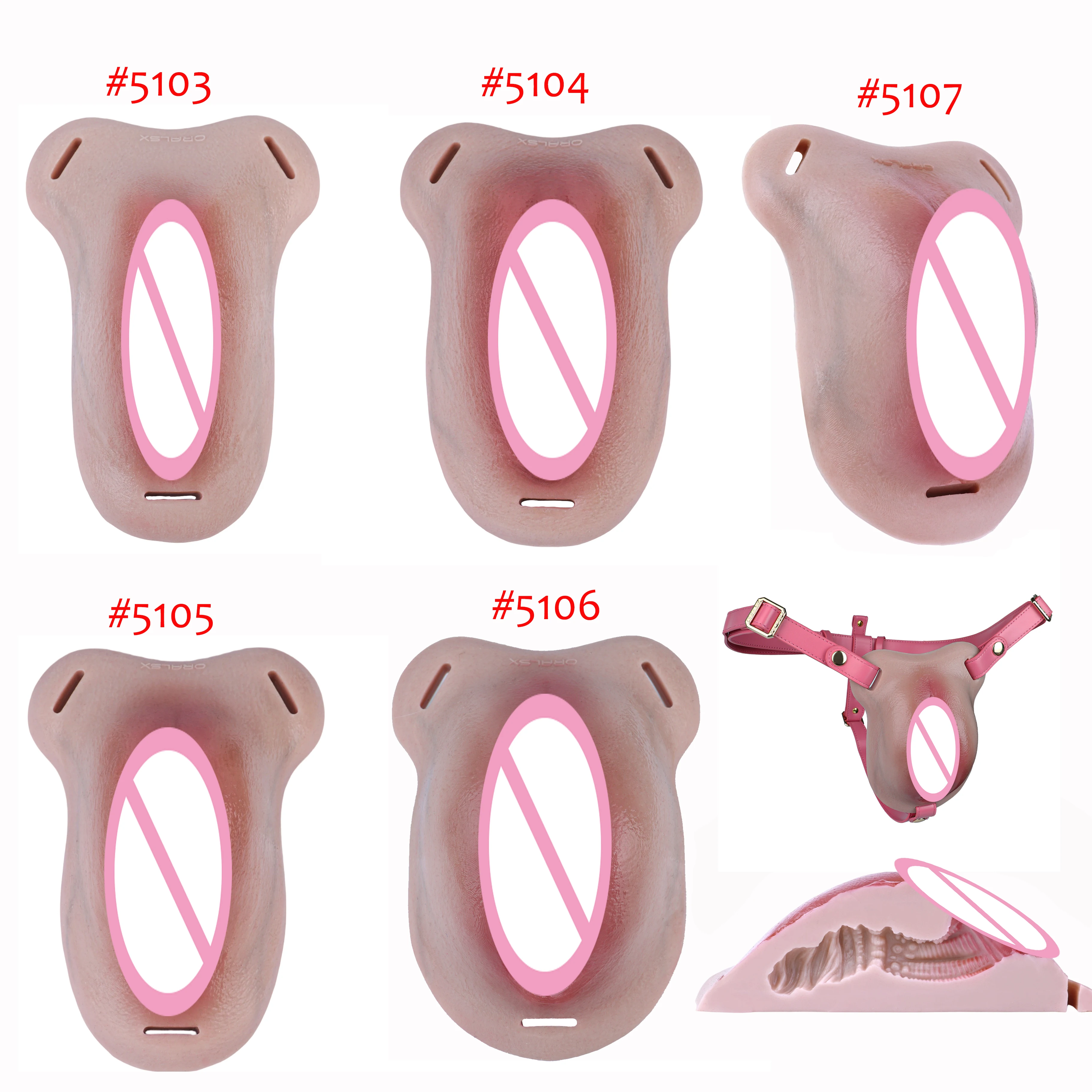 FAAK Silicone Sex Grinder Thick Pussy Relistic Camel Toe Strapon Insertable Vagina Pad Thongs Panties For Transgender Men view 4