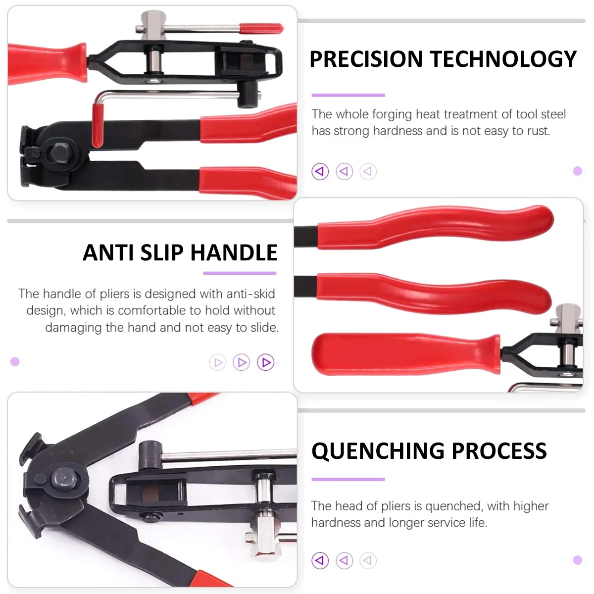 CV Joint Boot Clamp Pliers Car Banding Hand Tool Kit Auto Hose Axle Pliers Guide Belt Repair Installation Clamp Car Repair Tool