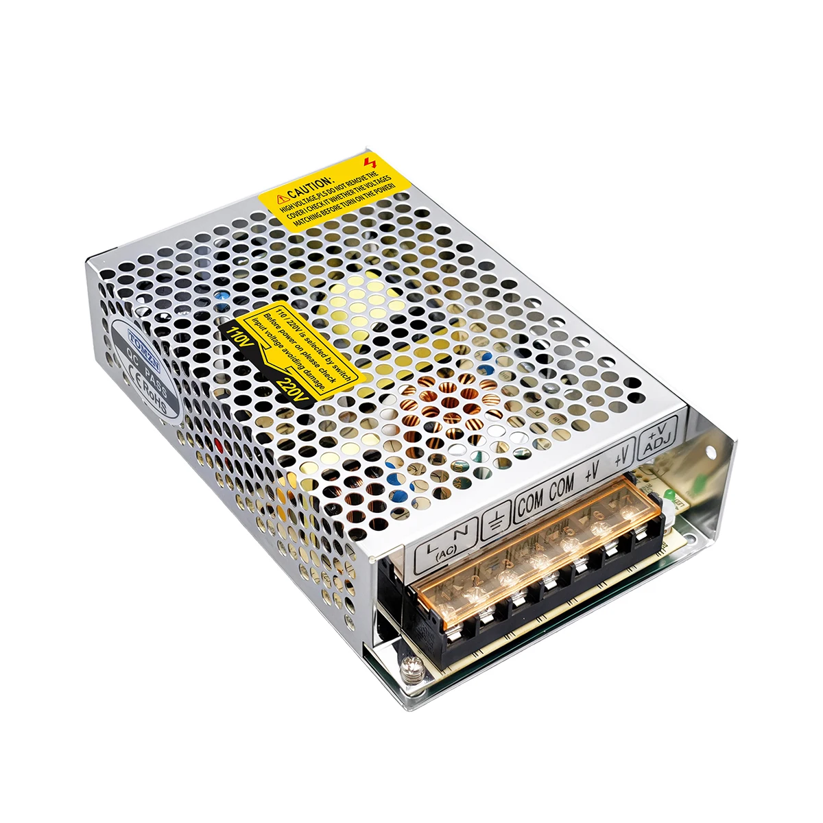 TOMZN Adjustable DC Power Supply AS-100W-12V 24V 36V 48V 60V to 120V 230V For LED CNC PC AC to DC Converter 12V DC Power Supply