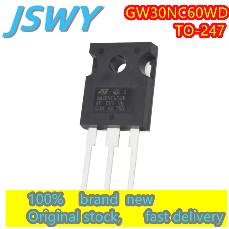 

(3/30 pieces) STGW30NC60WD STGW30NC60 GW30NC60WD TO-247 IGBT Transistor 30A 600V Original authentic Spot delivery fast