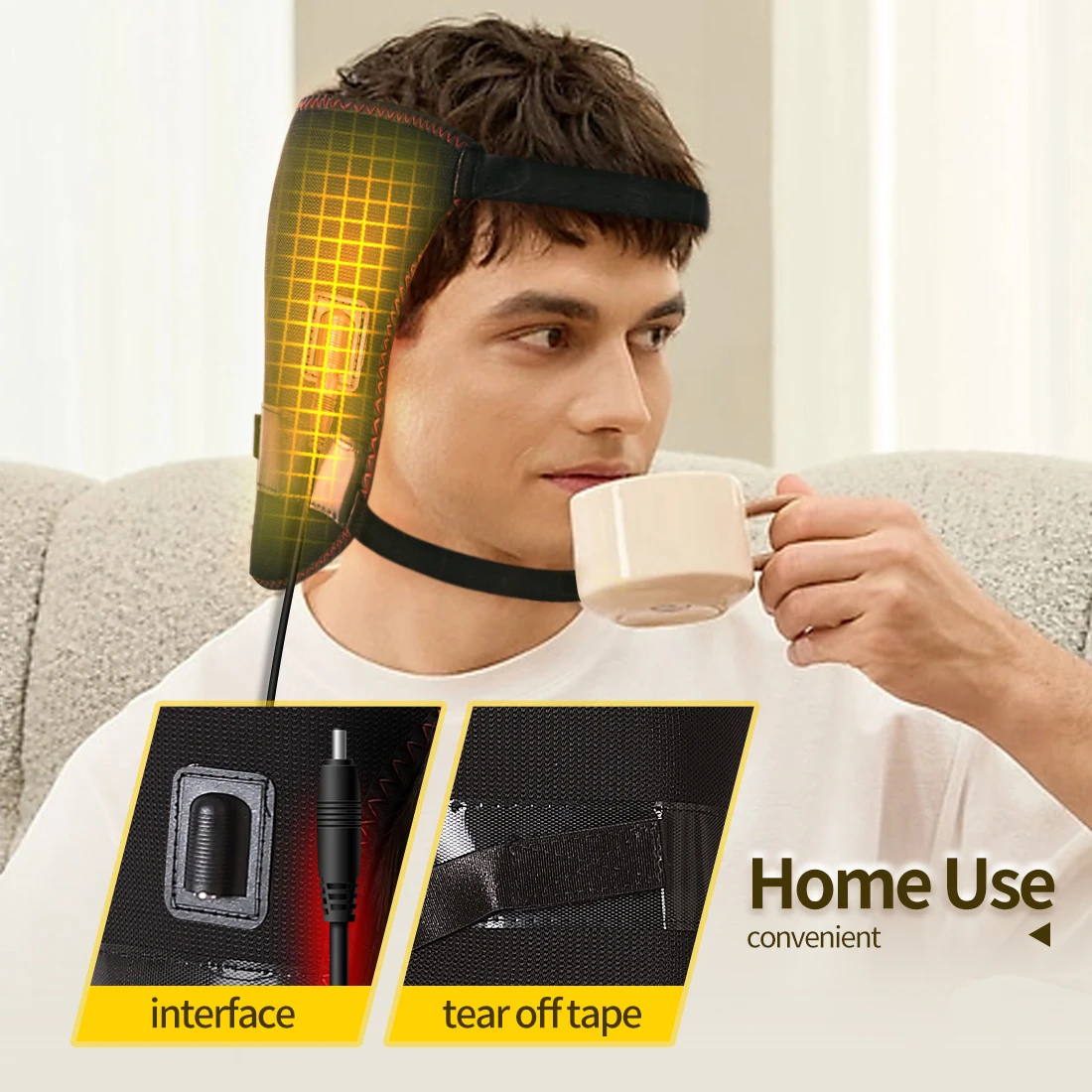

Electric Heating Neck Brace Reliever Neck Pain Spontaneous Heating Massager Cervical Vertebra Therapy Muscle Massager Care Tool